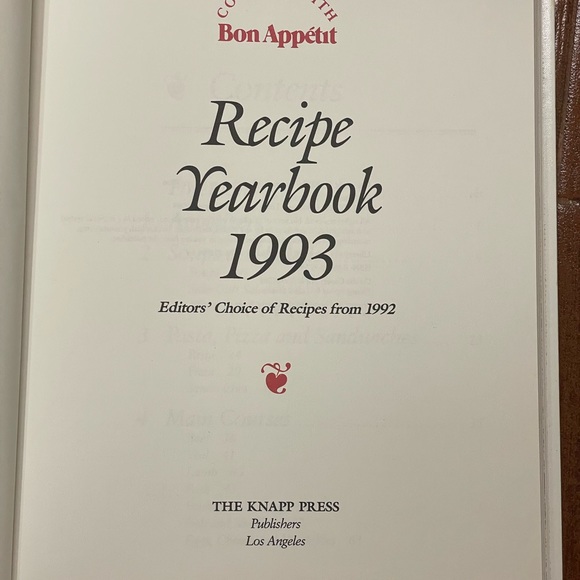 Bon Appetit Kitchen Bon Appetit Recipe Yearbook 993 Editors Choice